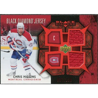 2007/08 Upper Deck Black Diamond Jerseys Ruby Dual #BDJCH Chris Higgins /100