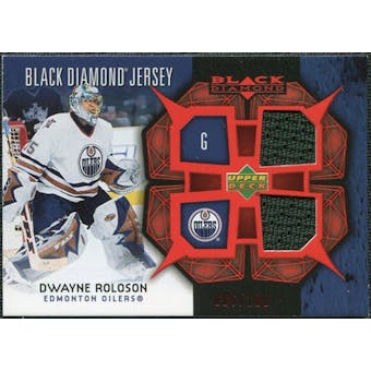 2007/08 Upper Deck Black Diamond Jerseys Ruby Dual #BDJDR Dwayne Roloson /100