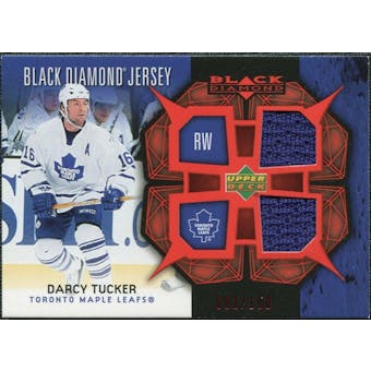 2007/08 Upper Deck Black Diamond Jerseys Ruby Dual #BDJDT Darcy Tucker /100