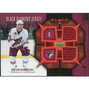 2007/08 Upper Deck Black Diamond Jerseys Ruby Dual #BDJEJ Ed Jovanovski /100