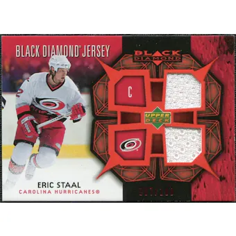 2007/08 Upper Deck Black Diamond Jerseys Ruby Dual #BDJES Eric Staal /100