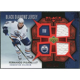 2007/08 Upper Deck Black Diamond Jerseys Ruby Dual #BDJFP Fernando Pisani /100