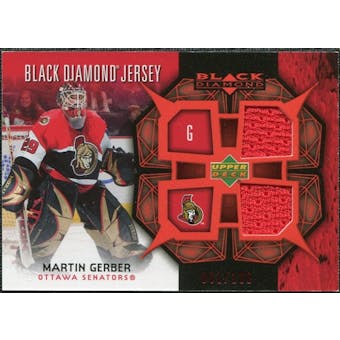 2007/08 Upper Deck Black Diamond Jerseys Ruby Dual #BDJGE Martin Gerber /100