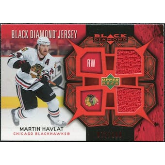 2007/08 Upper Deck Black Diamond Jerseys Ruby Dual #BDJHM Martin Havlat /100