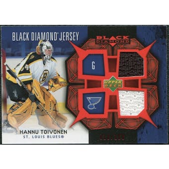 2007/08 Upper Deck Black Diamond Jerseys Ruby Dual #BDJHT Hannu Toivonen /100