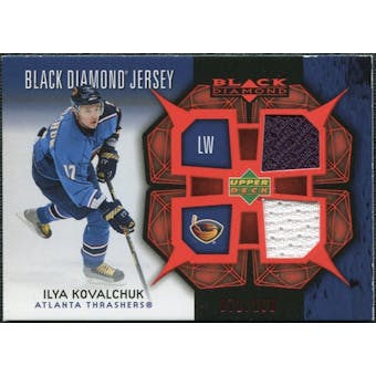 2007/08 Upper Deck Black Diamond Jerseys Ruby Dual #BDJIK Ilya Kovalchuk /100