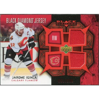 2007/08 Upper Deck Black Diamond Jerseys Ruby Dual #BDJJI Jarome Iginla /100