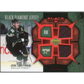 2007/08 Upper Deck Black Diamond Jerseys Ruby Dual #BDJJL Jere Lehtinen /100