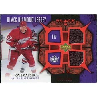 2007/08 Upper Deck Black Diamond Jerseys Ruby Dual #BDJKC Kyle Calder /100