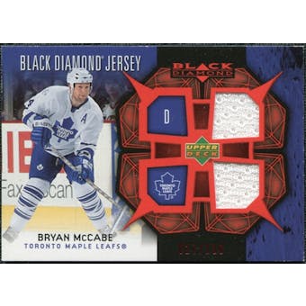 2007/08 Upper Deck Black Diamond Jerseys Ruby Dual #BDJMC Bryan McCabe /100