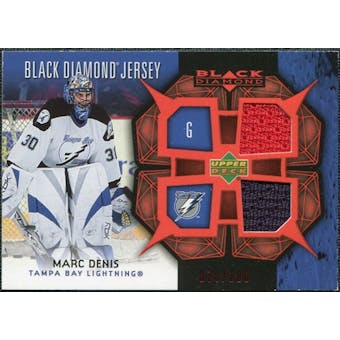 2007/08 Upper Deck Black Diamond Jerseys Ruby Dual #BDJMD Marc Denis /100