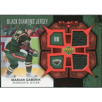 2007/08 Upper Deck Black Diamond Jerseys Ruby Dual #BDJMG Marian Gaborik /100