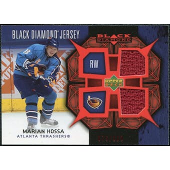 2007/08 Upper Deck Black Diamond Jerseys Ruby Dual #BDJMH Marian Hossa /100