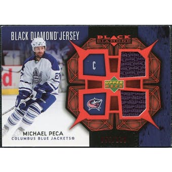 2007/08 Upper Deck Black Diamond Jerseys Ruby Dual #BDJMI Michael Peca /100