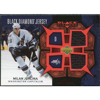 2007/08 Upper Deck Black Diamond Jerseys Ruby Dual #BDJMJ Milan Jurcina /100