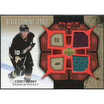 2007/08 Upper Deck Black Diamond Jerseys Ruby Dual #BDJPC Corey Perry /100