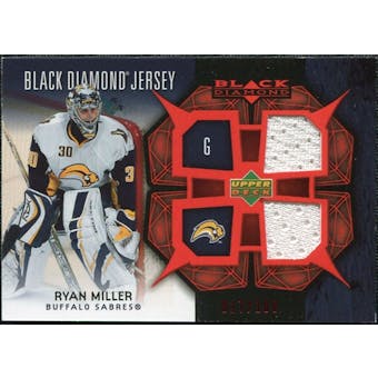 2007/08 Upper Deck Black Diamond Jerseys Ruby Dual #BDJRM Ryan Miller /100