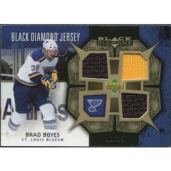 2007/08 Upper Deck Black Diamond Jerseys Gold Triple #BDJBB Brad Boyes 1/25