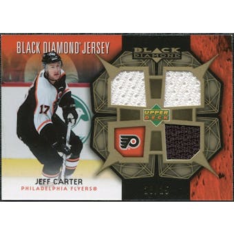 2007/08 Upper Deck Black Diamond Jerseys Gold Triple #BDJJC Jeff Carter /25