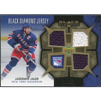 2007/08 Upper Deck Black Diamond Jerseys Gold Triple #BDJJJ Jaromir Jagr /25