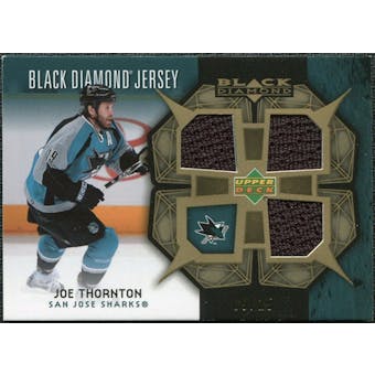 2007/08 Upper Deck Black Diamond Jerseys Gold Triple #BDJJT Joe Thornton 9/25