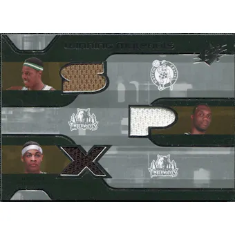 2007/08 Upper Deck SPx Winning Materials Triples #PAG Paul Pierce Al Jefferson Gerald Green
