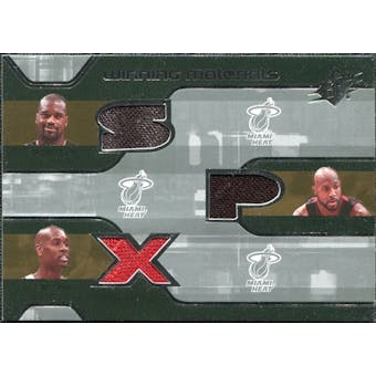 2007/08 Upper Deck SPx Winning Materials Triples #PMO Shaquille O'Neal Alonzo Mourning Gary Payton