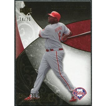 2007 Upper Deck Exquisite Collection Rookie Signatures Gold #4 Ryan Howard /75