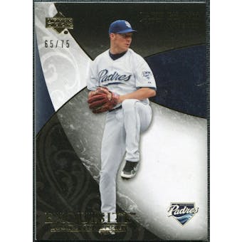 2007 Upper Deck Exquisite Collection Rookie Signatures Gold #26 Jake Peavy /75