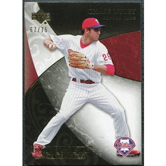 2007 Upper Deck Exquisite Collection Rookie Signatures Gold #45 Chase Utley /75