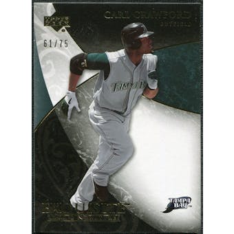 2007 Upper Deck Exquisite Collection Rookie Signatures Gold #52 Carl Crawford /75