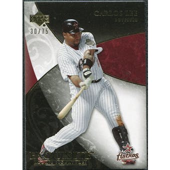2007 Upper Deck Exquisite Collection Rookie Signatures Gold #56 Carlos Lee /75