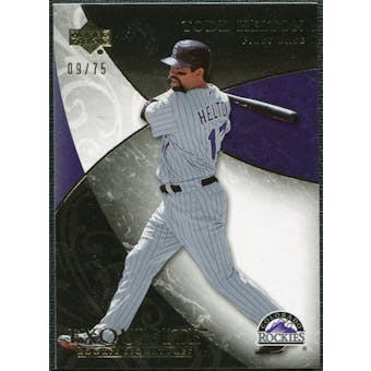 2007 Upper Deck Exquisite Collection Rookie Signatures Gold #70 Todd Helton /75