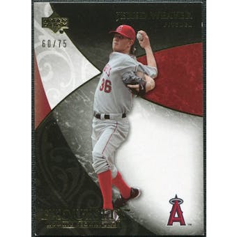 2007 Upper Deck Exquisite Collection Rookie Signatures Gold #84 Jered Weaver /75