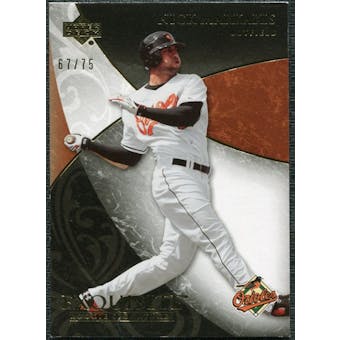 2007 Upper Deck Exquisite Collection Rookie Signatures Gold #89 Nick Markakis /75