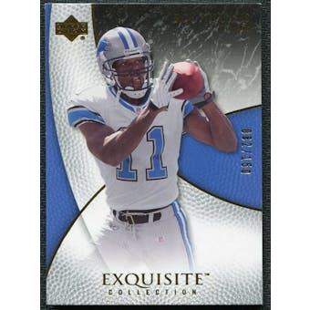 2007 Upper Deck Exquisite Collection #22 Roy Williams WR /150