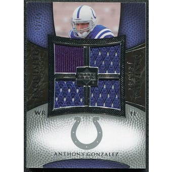 2007 Upper Deck Exquisite Collection Maximum Jersey Silver #AG Anthony Gonzalez /75