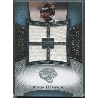 2007 Upper Deck Exquisite Collection Maximum Jersey Silver #BL Byron Leftwich /75