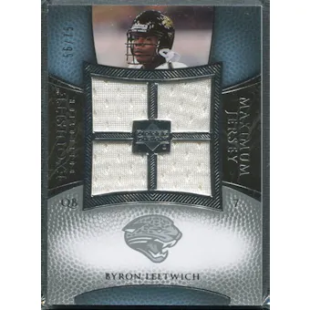 2007 Upper Deck Exquisite Collection Maximum Jersey Silver #BL Byron Leftwich /75