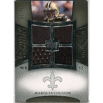 2007 Upper Deck Exquisite Collection Maximum Jersey Silver #CO Marques Colston /75