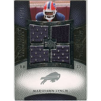 2007 Upper Deck Exquisite Collection Maximum Jersey Silver #ML Marshawn Lynch /75