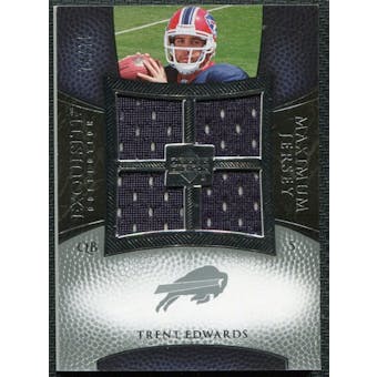 2007 Upper Deck Exquisite Collection Maximum Jersey Silver #TE Trent Edwards /75