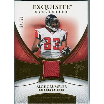 2007 Upper Deck Exquisite Collection Patch Gold #AC Alge Crumpler /50