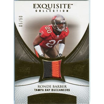 2007 Upper Deck Exquisite Collection Patch Gold #BA Ronde Barber /50