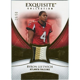 2007 Upper Deck Exquisite Collection Patch Gold #BL Byron Leftwich /50