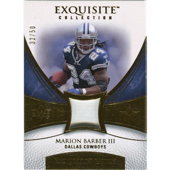 2007 Upper Deck Exquisite Collection Patch Gold #DC Marion Barber /50