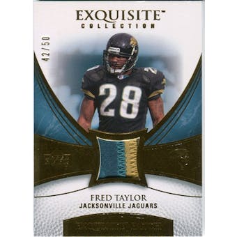 2007 Upper Deck Exquisite Collection Patch Gold #FT Fred Taylor /50