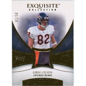 2007 Upper Deck Exquisite Collection Patch Gold #GO Greg Olsen /50
