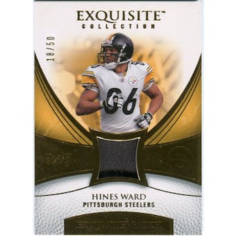 2007 Upper Deck Exquisite Collection Patch Gold #HW Hines Ward 18/50