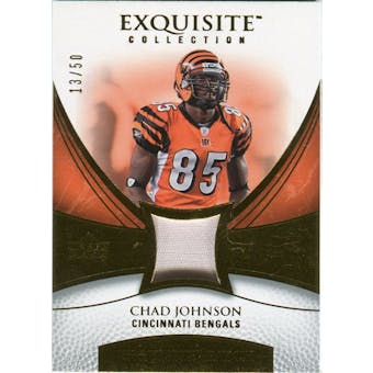 2007 Upper Deck Exquisite Collection Patch Gold #JO Chad Johnson /50